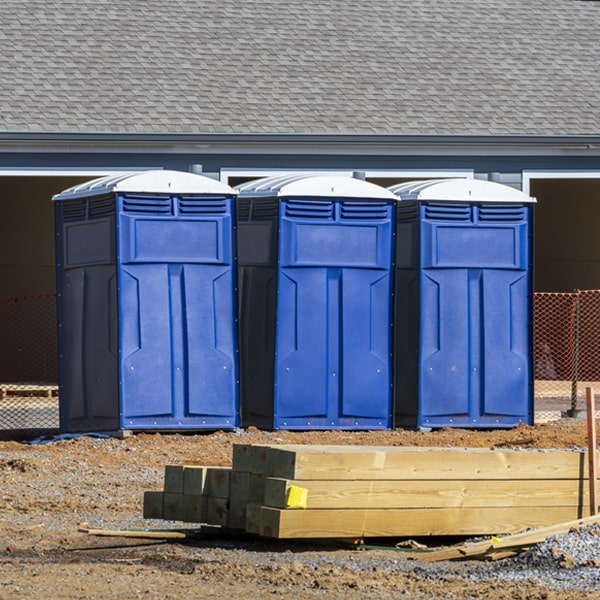 how can i report damages or issues with the porta potties during my rental period in Pine Knot Kentucky